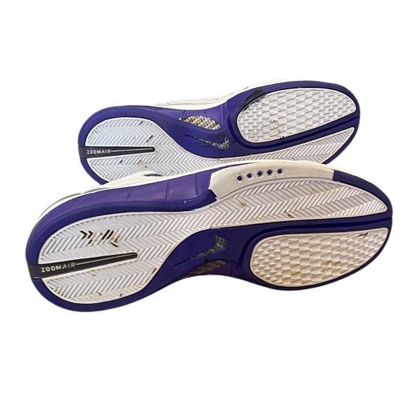2009‎ NIKE AIR ZOOM HUARACHE 2K4 KOBE BRYANT WHITE PURPLE SILVER MEN\'S SIZE 10.5 main image 7